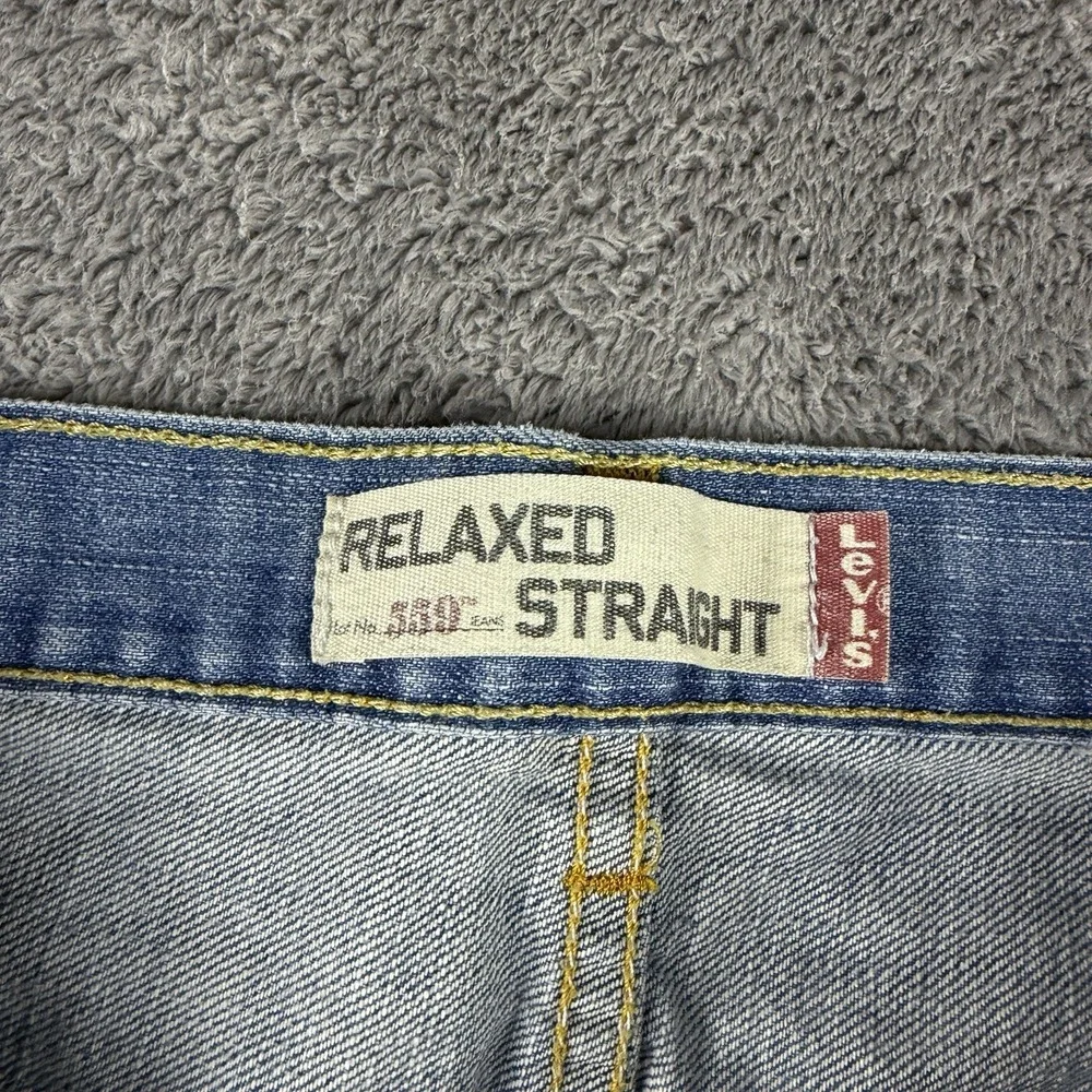 Levis 559 Relaxed‎ Straight Fit Jeans Mens 34x34 Blue Medium Wash Mid Rise